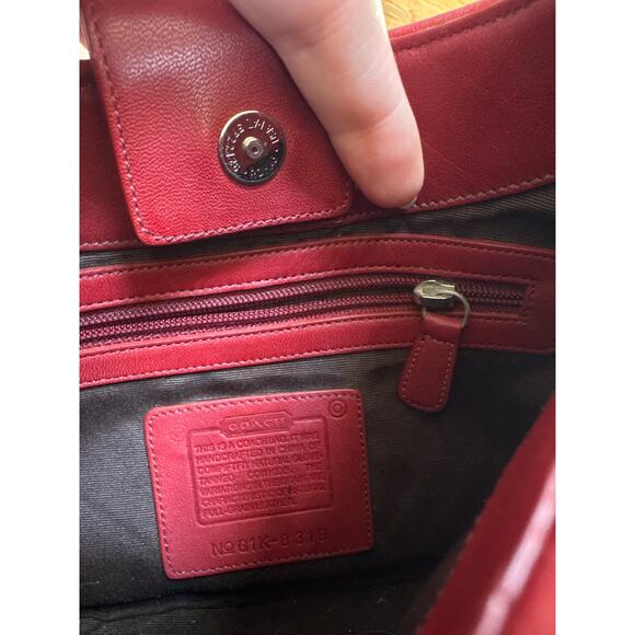 Y2K VINTAGE Coach Legacy Red Demi
Hobo Shoulder Bag No-G1K-8319 - Picture 8 of 8